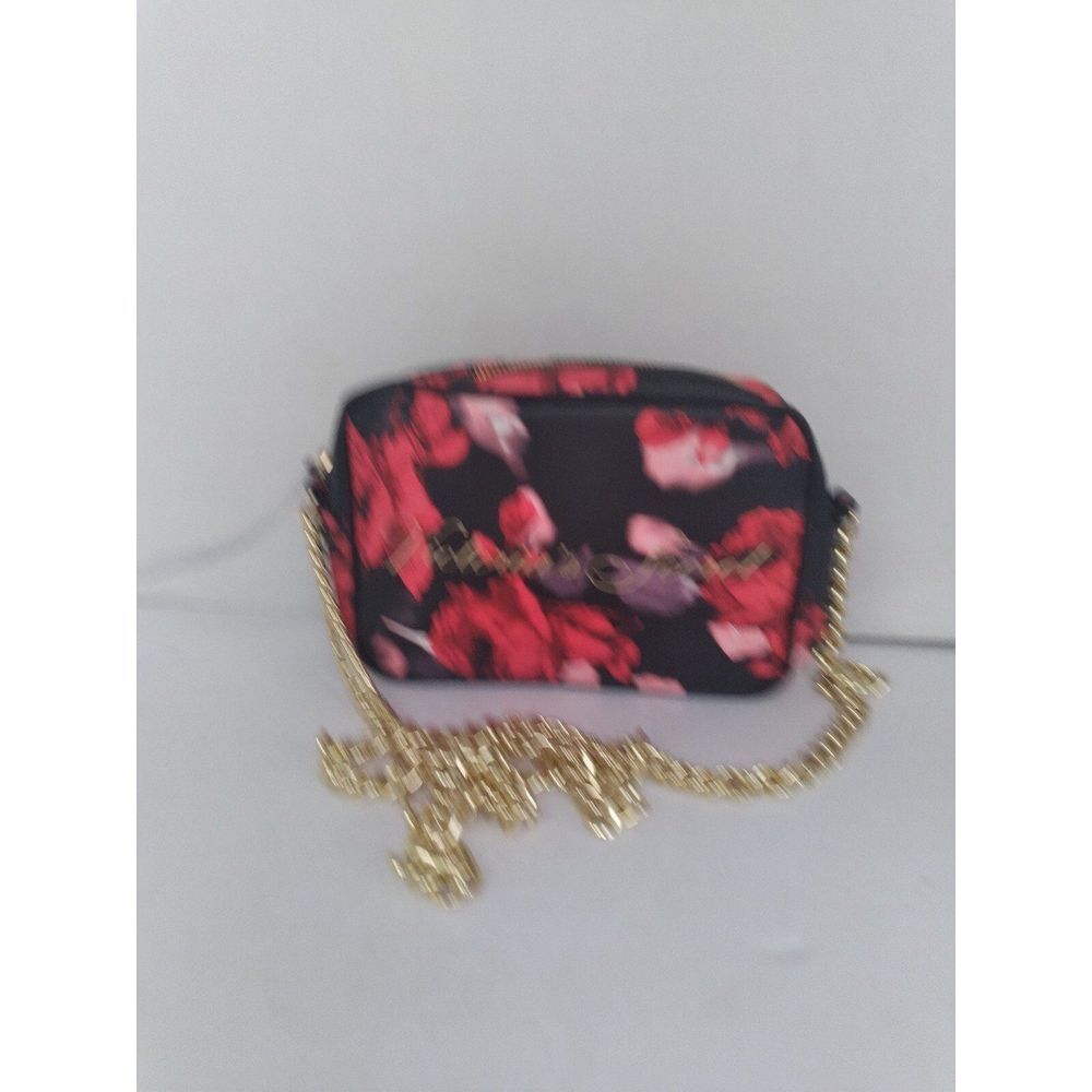 Victoria's Secret Floral Camera Bag Crossbody Gold Chain Strap‎ Purse